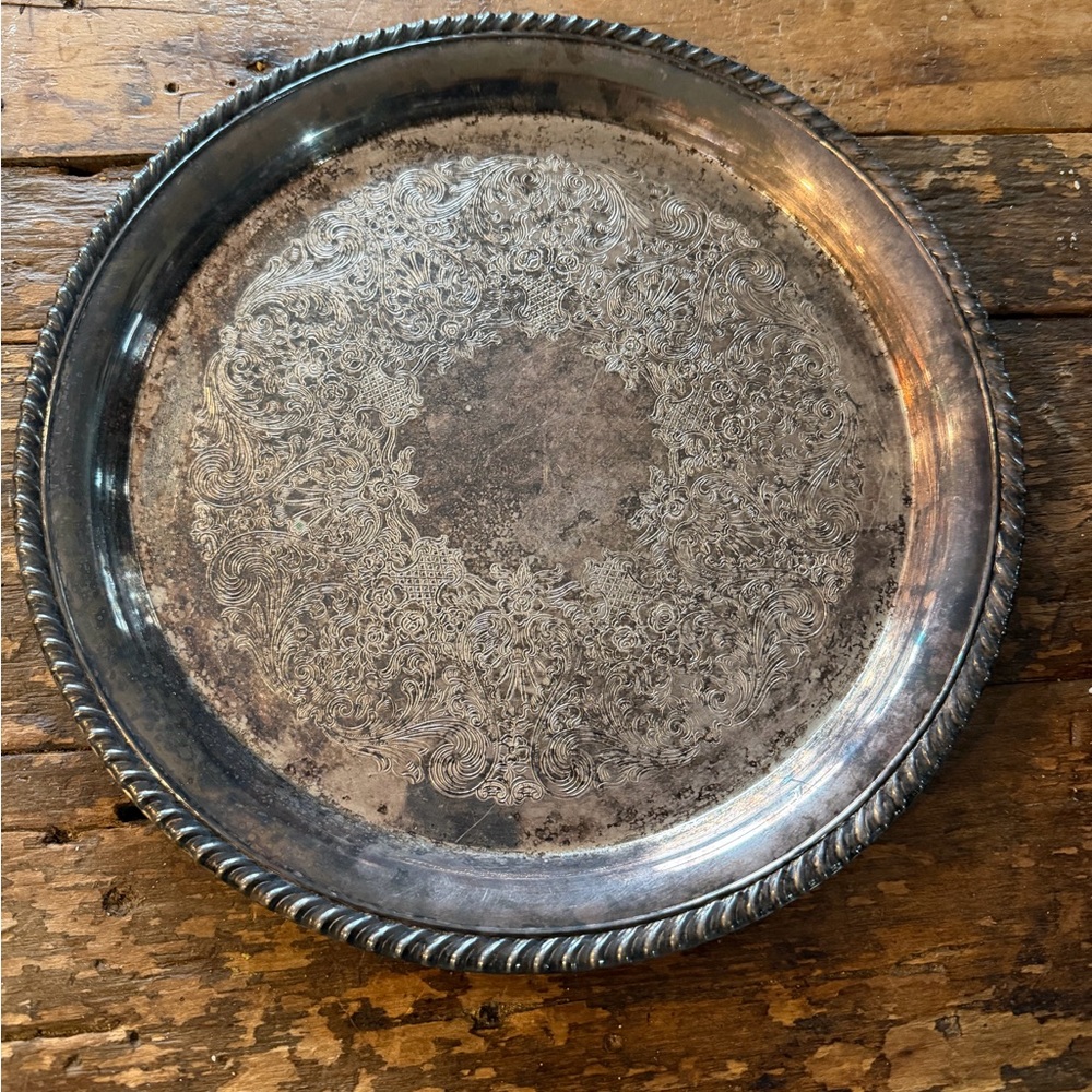 Vintage Silver Plated Tray